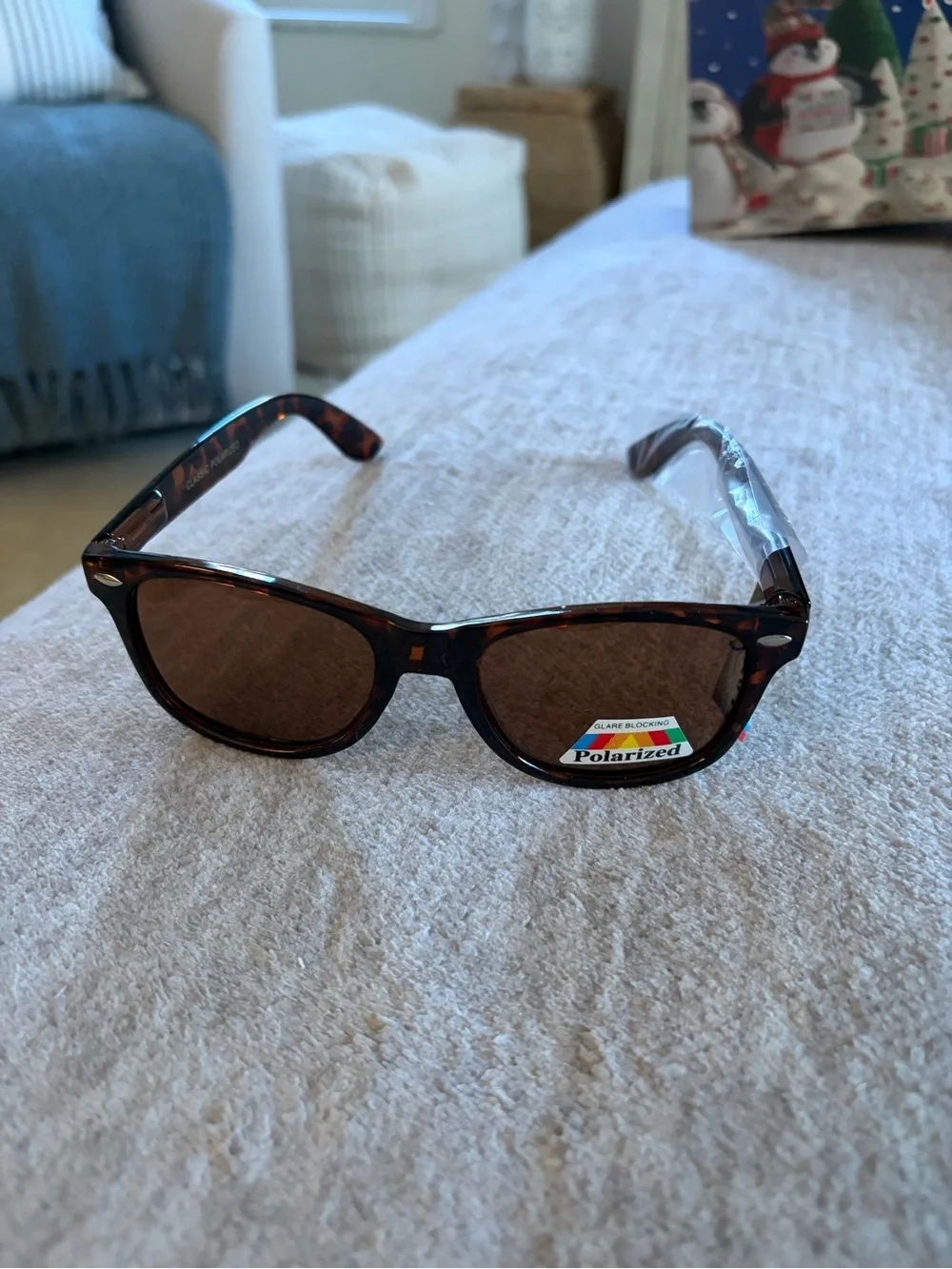 Wayfarer Polarized Tortoise Sunglasses New